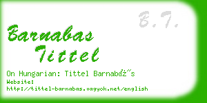 barnabas tittel business card